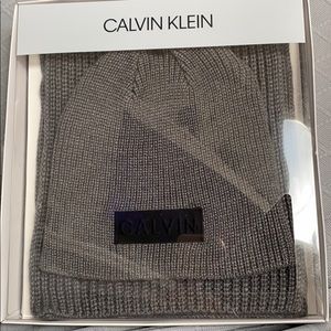 Calvin Klein Hat and Scarf Set